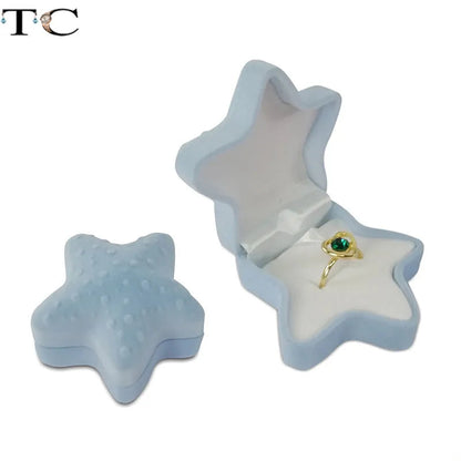 Creative Velvet Jewelry Box Mini Container Ring Box Earrings Rings Storage Box Small Accessories Display Gift Box Good Vibrations