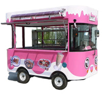 Great Discount Customized Size Food Truck Trailer and for Sale Mobile Fast Food Cart Good Vibrations