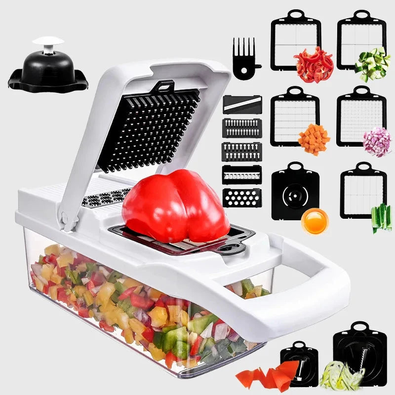 Kitchen Accessories 15-in-1 Fruit & Vegetable Slicer Grater Mini Food Chopper-Kitchen Tools Good Vibrations