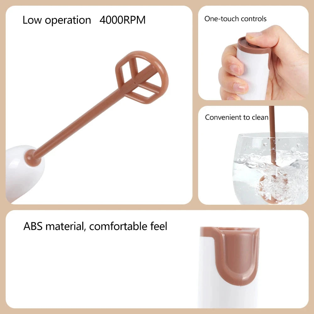 G26-0118 Online Shop Kitchen Gadgets 2023 Home Supplies 304 Stainless Steel Portable Mini Coffee Foamer Beater Milk Frother Good Vibrations