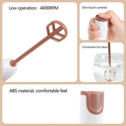 G26-0118 Online Shop Kitchen Gadgets 2023 Home Supplies 304 Stainless Steel Portable Mini Coffee Foamer Beater Milk Frother Good Vibrations