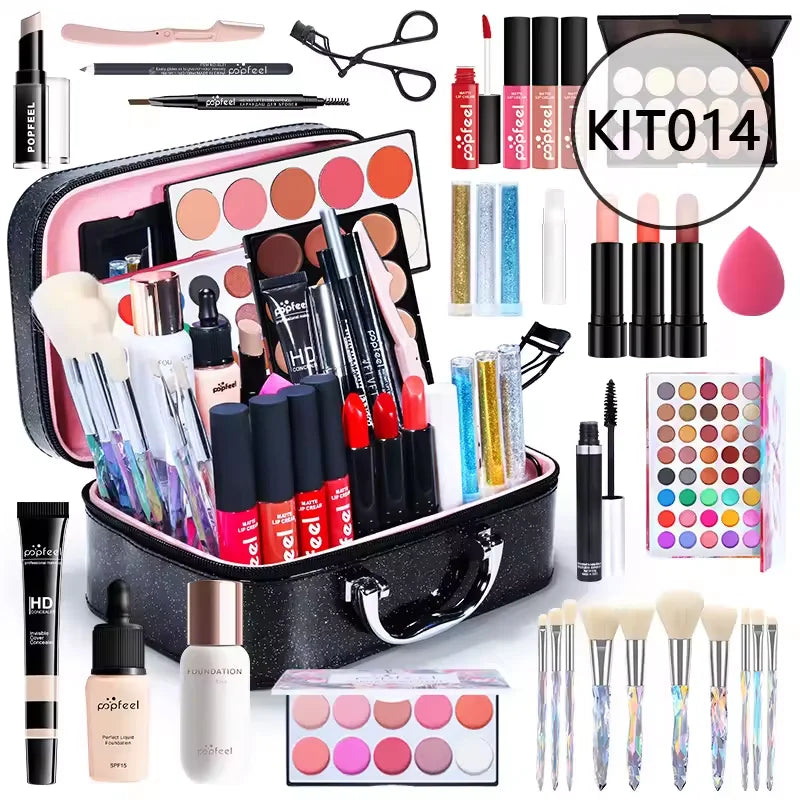 HOT 20 Styles New Fashion Eye Shadow POPFEEL Birthday Gift Makeup Gift Set ALL in ONE Full Professional Makeup Kit for Girl Good Vibrations