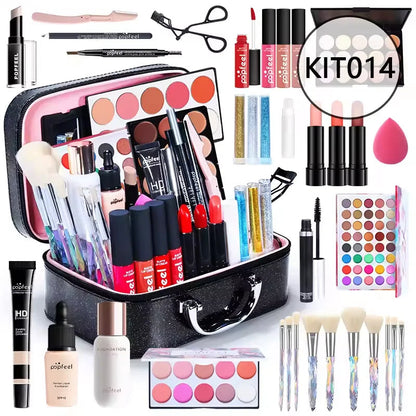 HOT 20 Styles New Fashion Eye Shadow POPFEEL Birthday Gift Makeup Gift Set ALL in ONE Full Professional Makeup Kit for Girl Good Vibrations
