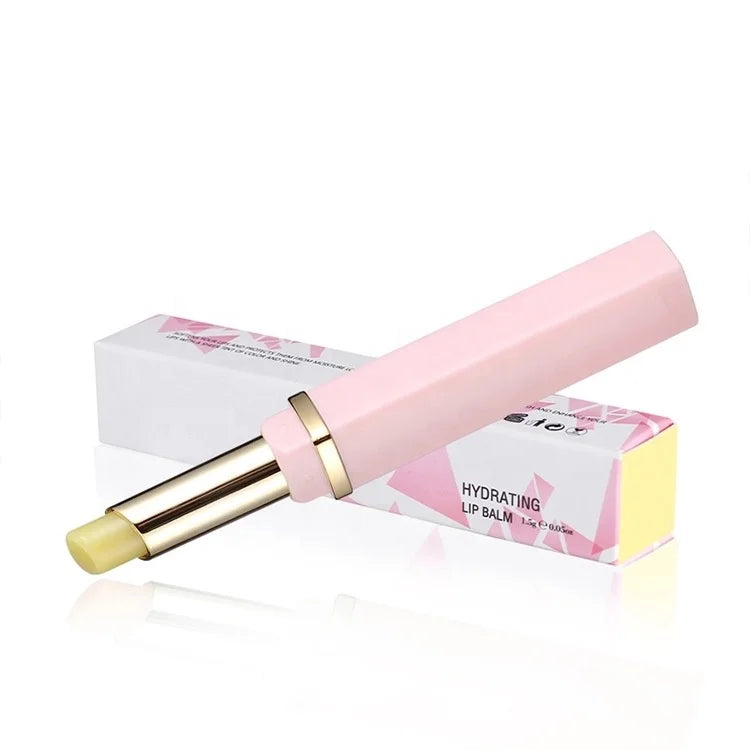Private Label Lip Stick Custom Your Logo Lip Cosmetics With Fruit Flavor Moisture Lip Balm Good Vibrations