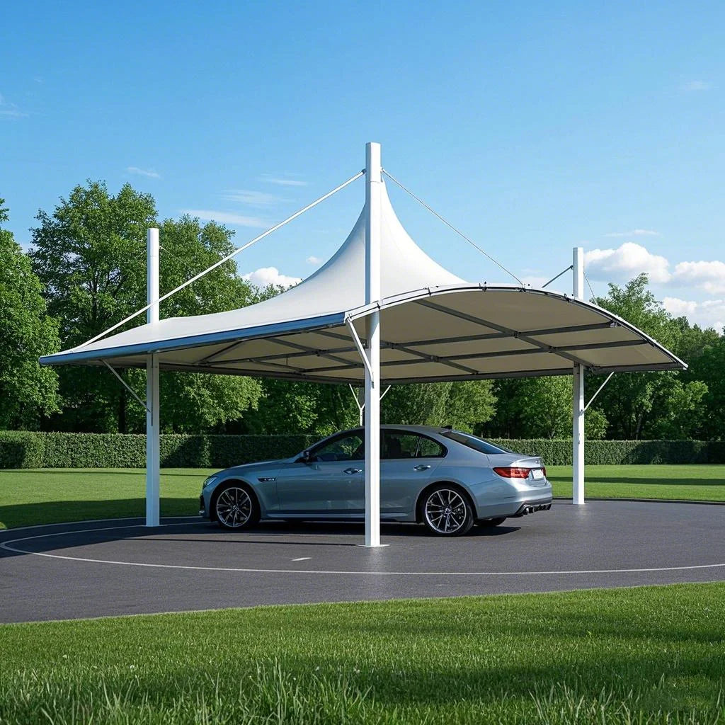 XZ OEM ODM Steel PVC Car Garage Tents / Car Parking Shade / Car Parking Shed Good Vibrations