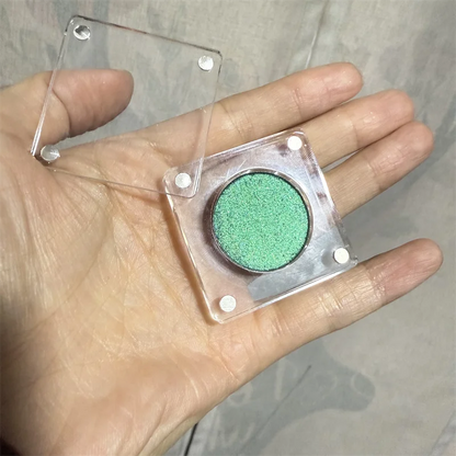 clear Plastic Acrylic Magnetic Private Label Cosmetics Makeup Magnetic Empty Single 4 /9/12 /15 /20/24 Color Eye Shadow Palette Good Vibrations
