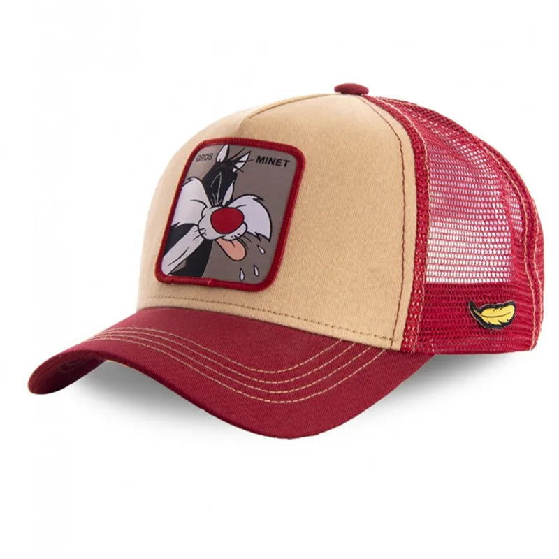 Hot Sale Unisex Anime Cartoon Cap High Quality Patch Draw Baseball Cap Men Trucker Hat Good Vibrations