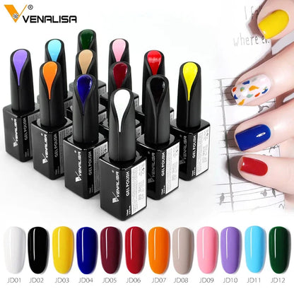 Venalisa 15ml Nail Art Gel Polish for Nails French Tip Manicure Gel Varnish Enamel Lacquer Color OEM Logo UV LED Nail Gel Polish Good Vibrations