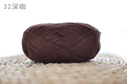 Factory Wholesale Recycled Baby Cotton Yarn 4 Strands of Milk Yarn Bag for Doll Clothes Hand-Knitted High Tenacity for Weaving Good Vibrations