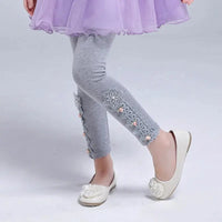 Spring Girls Leggings Cotton Trousers Fille Kids Pants Girls Pants Skinny Print Cartoon Pattern Children Leggings Trousers Good Vibrations