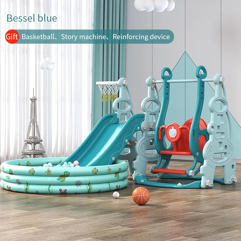 Hot Selling Indoor Playground Equipment HDPE/PE Material Sliding Slide Swing Set Playhouse Combination for Daycare Baby Play Good Vibrations