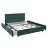 Queen Size Cushioned Bed Comfortable Cushionedbed Frame Headboard and Solid Bed Frame Good Vibrations