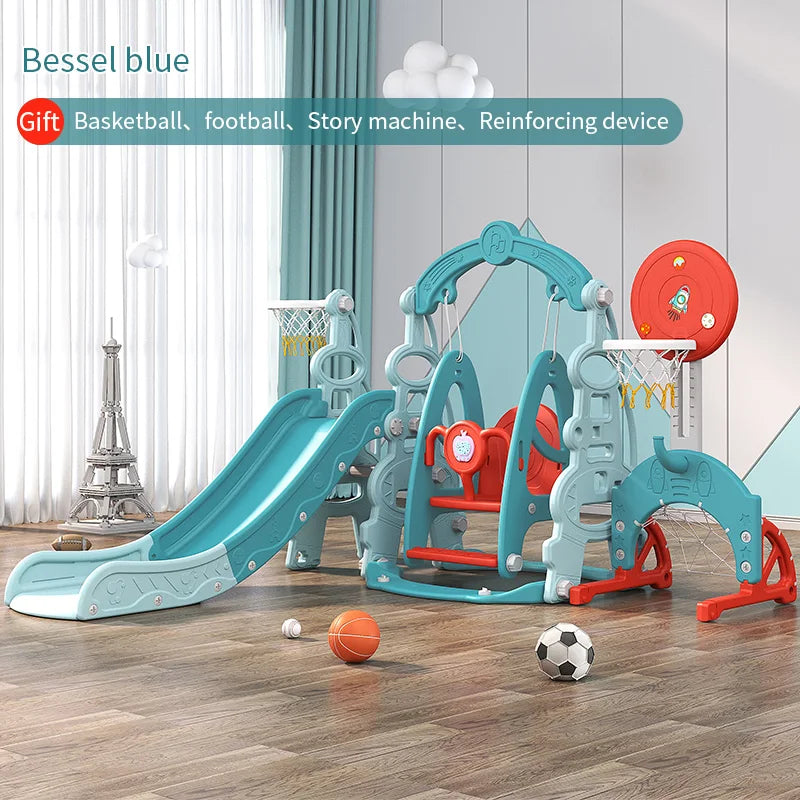 Hot Selling Indoor Playground Equipment HDPE/PE Material Sliding Slide Swing Set Playhouse Combination for Daycare Baby Play Good Vibrations