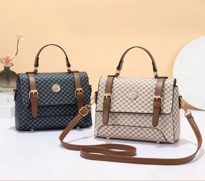 New Academic Style Leisure Time Soft Leather Fashion Trend Luxury Handbags Shoulder Bag Women's Messenger Bags Good Vibrations