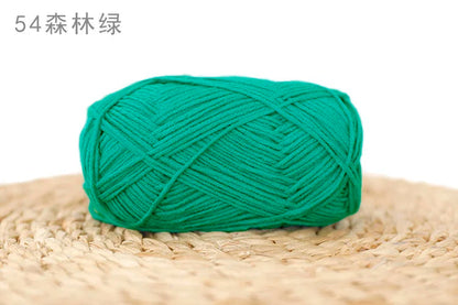 Factory Wholesale Recycled Baby Cotton Yarn 4 Strands of Milk Yarn Bag for Doll Clothes Hand-Knitted High Tenacity for Weaving Good Vibrations