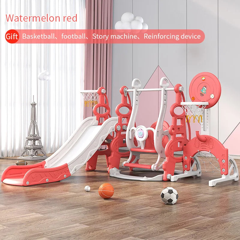 Hot Selling Indoor Playground Equipment HDPE/PE Material Sliding Slide Swing Set Playhouse Combination for Daycare Baby Play Good Vibrations