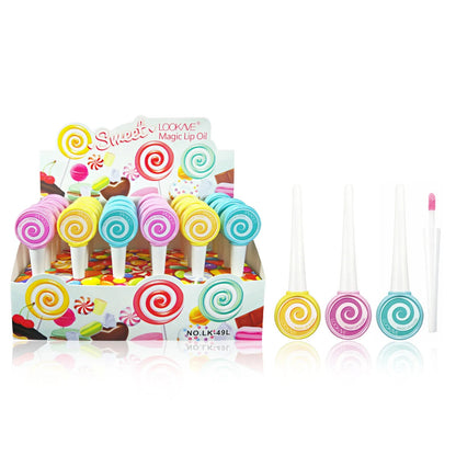 Cute Lollipop Lip Gloss Honey Moisturizing Matte Liquid Lipstick Red Velvet Lipgloss Long Lasting Candy Plump Lips Lips Makeup Good Vibrations