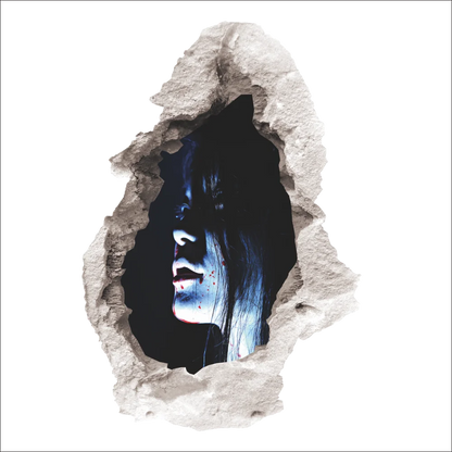 Halloween decoration accessories Horror 3D ghost wall stickers Decal for Halloween haunted house Removable home decor Good Vibrations