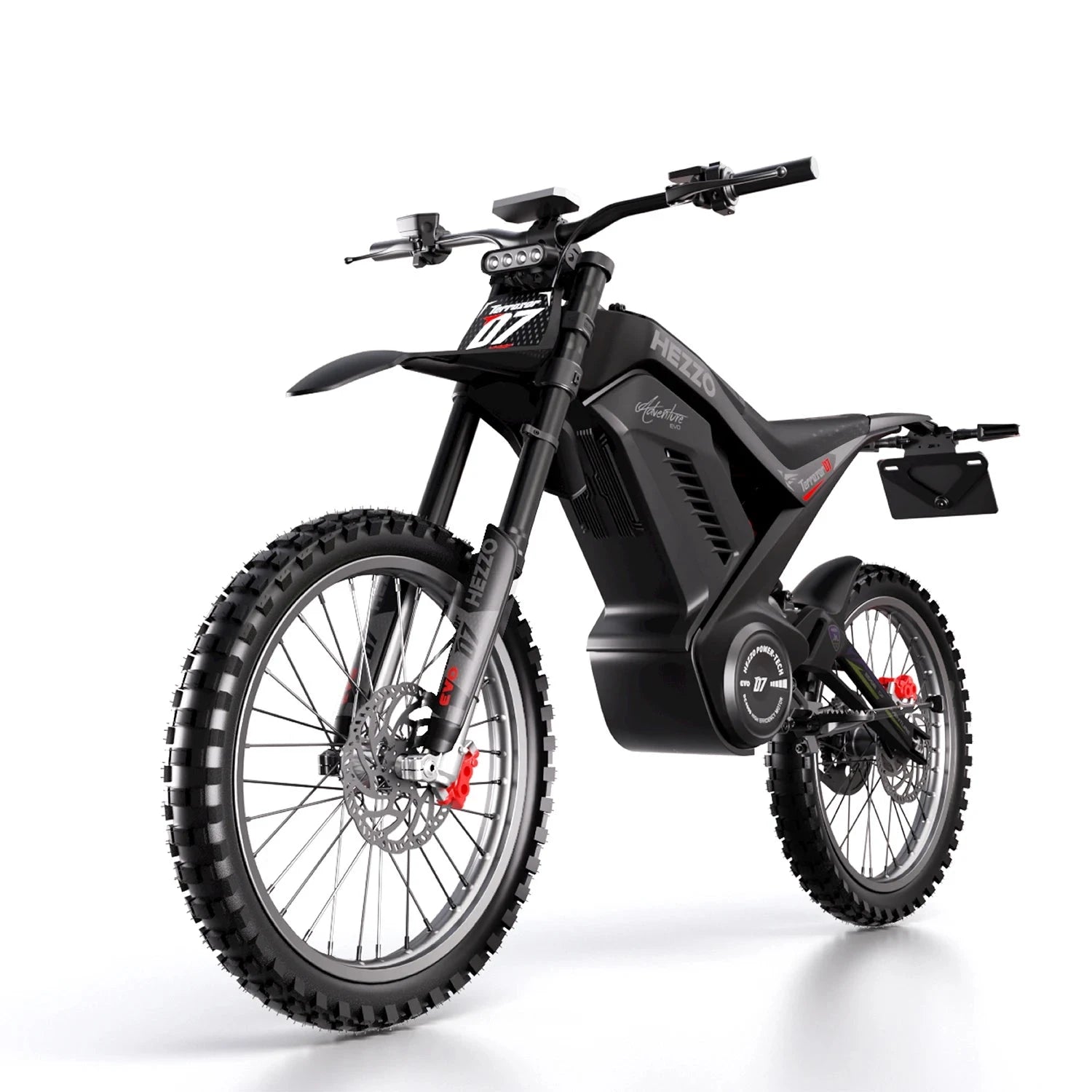 HEZZO D7 72V 8000W 35Ah 389Nm High Quality Off-road Hydraulic Disc Brake Lithium Battery Electric Bike  EU, UK, US Warehouses Good Vibrations