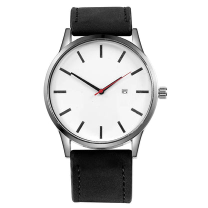 Men's Watches Fashion Leather Quartz Watch Men Casual Sports Male erkek kol saati Wristwatch Montre Hombre Relogio Masculino Good Vibrations