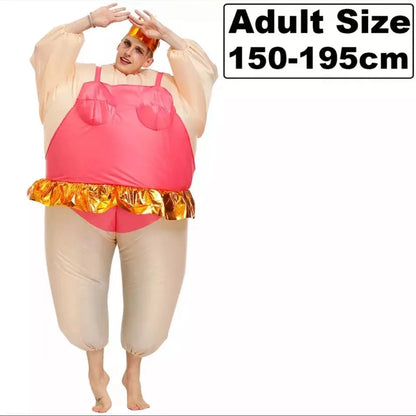 Halloween Costumes for Adult Men Women Cosplay Clown Anime Mascot Inflatable Costume Carnival Party Christmas Role Play Dress Good Vibrations