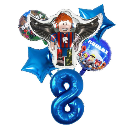 Wholesale Robot Party Balloon Decorations for Baby Shower and Children's Birthday Aluminum Film Digital Set for Mother's Day Good Vibrations