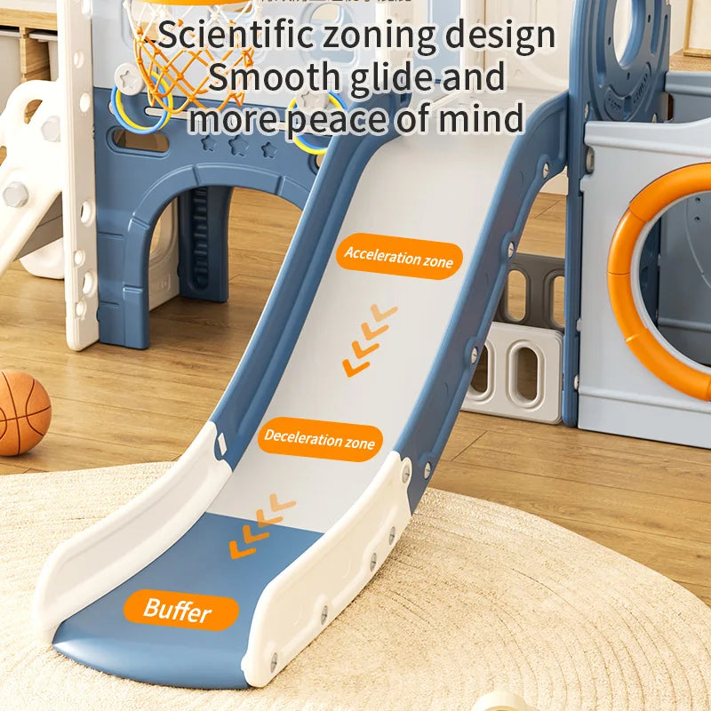 Pirate Ship Indoor Playhouse Slide Baby Plastic Toy for Toddlers Kids Home Playground Playroom Equipment Garden Shopping Mall Good Vibrations