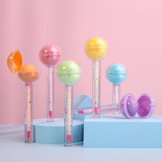 SENKA Wholesale Custom Shining Star Lollipop Moisturizing Repair Lip Gloss Lipstick Moisturizing Repair Lip Moisturizing Lip Oil Good Vibrations