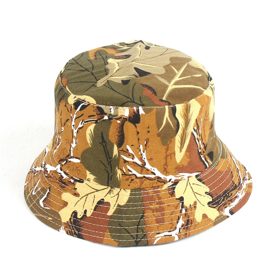 22 Colors Printed Bucket Hat Unisex Ins Trend Flat Top Outdoor Fisherman Hats Men Sunshade Caps Summer Travel Sun Cap Wholesale Good Vibrations