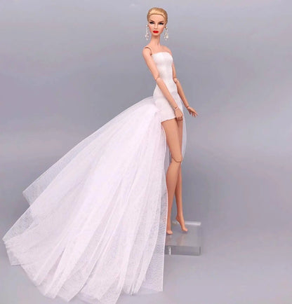 fashion for barbie elegant lady wedding dress for 30cm doll clothes princesa for bjd 1/6 dress long dress accessories Good Vibrations