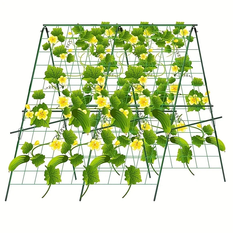 48'x48'Tall Bed Cucumber Trellis,foldable A-frame Garden Trellis,suitable for Outdoor Climbing Nets,vegetable Trellis Good Vibrations