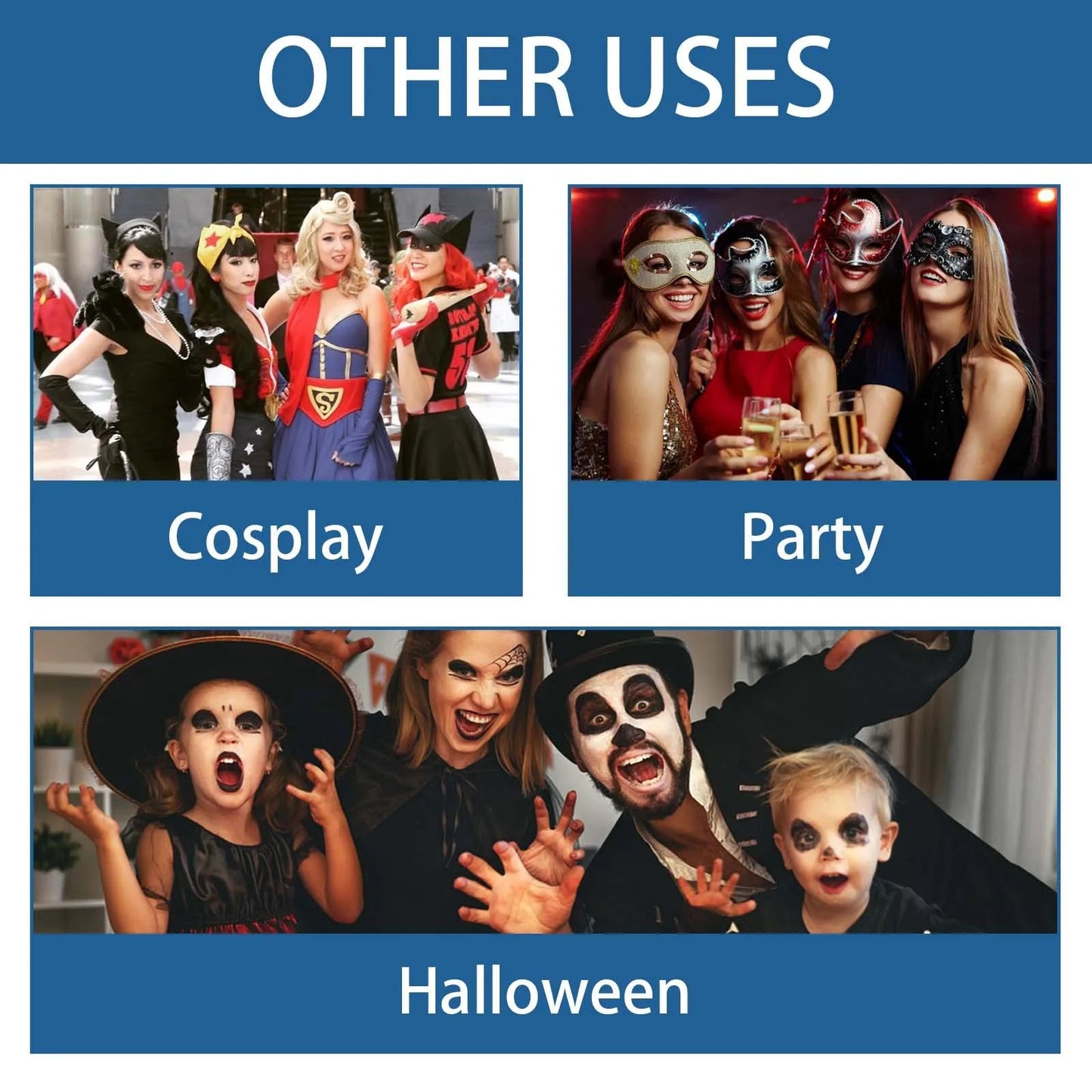 Jaysuing Solid Dental Glue Halloween Costume Party Vampire Dental Glue Prosthetic Dental Glue Hole Filling Good Vibrations