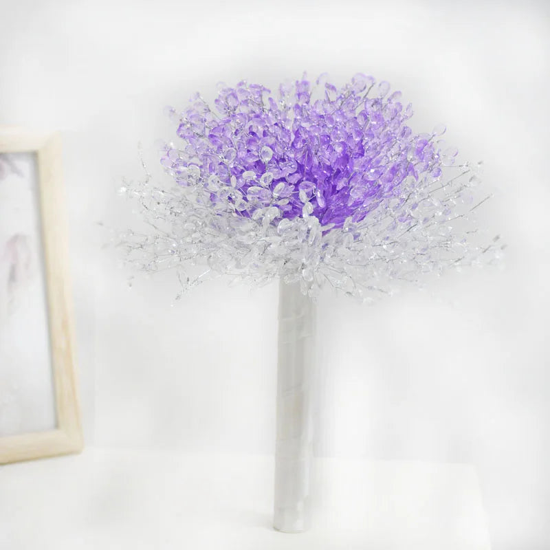 perfectlifeoh Wedding bouquet Bridal wedding bouquet holding hands Crystal boutique wedding bouquet Good Vibrations