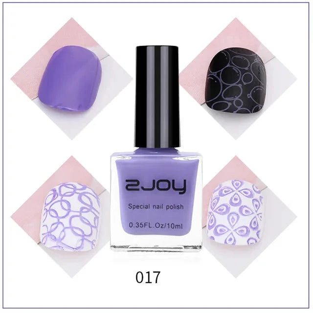 Nail Art Stamping Polish 10ML Semi-permanent varnish Printing UV Varnish Stamp for Nails Polishes Lacquer Top Coat Gel Polish #@ Good Vibrations