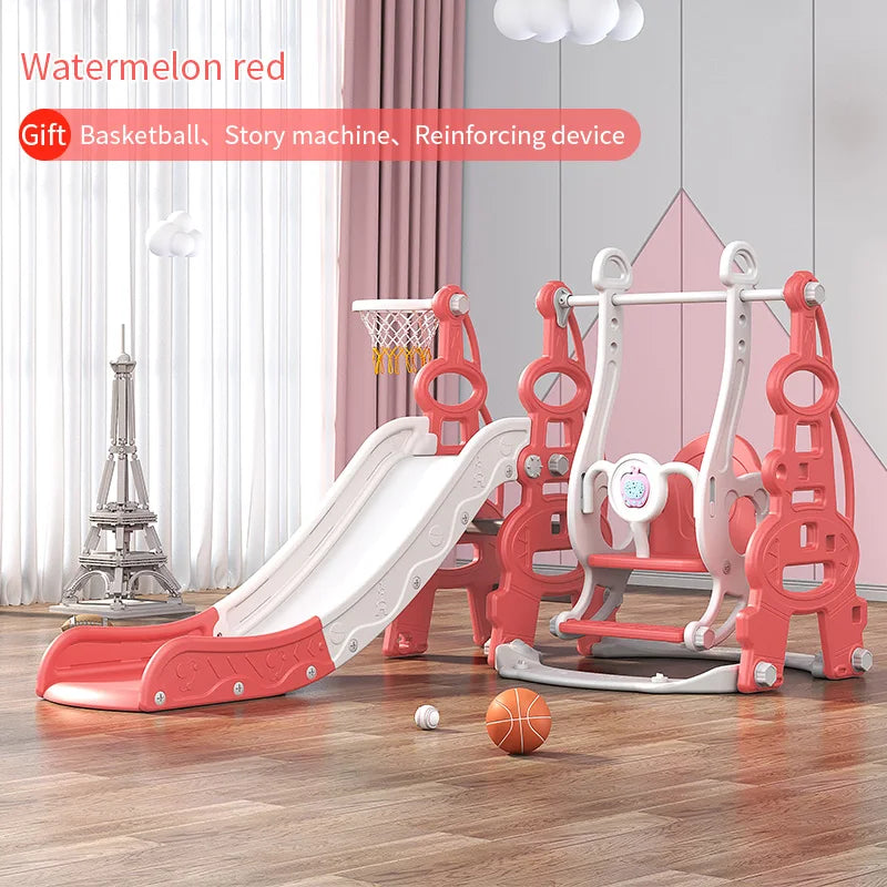 Hot Selling Indoor Playground Equipment HDPE/PE Material Sliding Slide Swing Set Playhouse Combination for Daycare Baby Play Good Vibrations