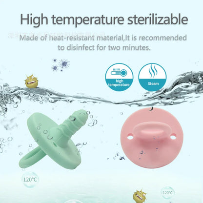 TYRY.HU Baby Newborn Soft Food Silicone Nipple Infant Safe Circle Type Nipples Toddler Pacifier Kids Teether Toy For Boy Girls Good Vibrations