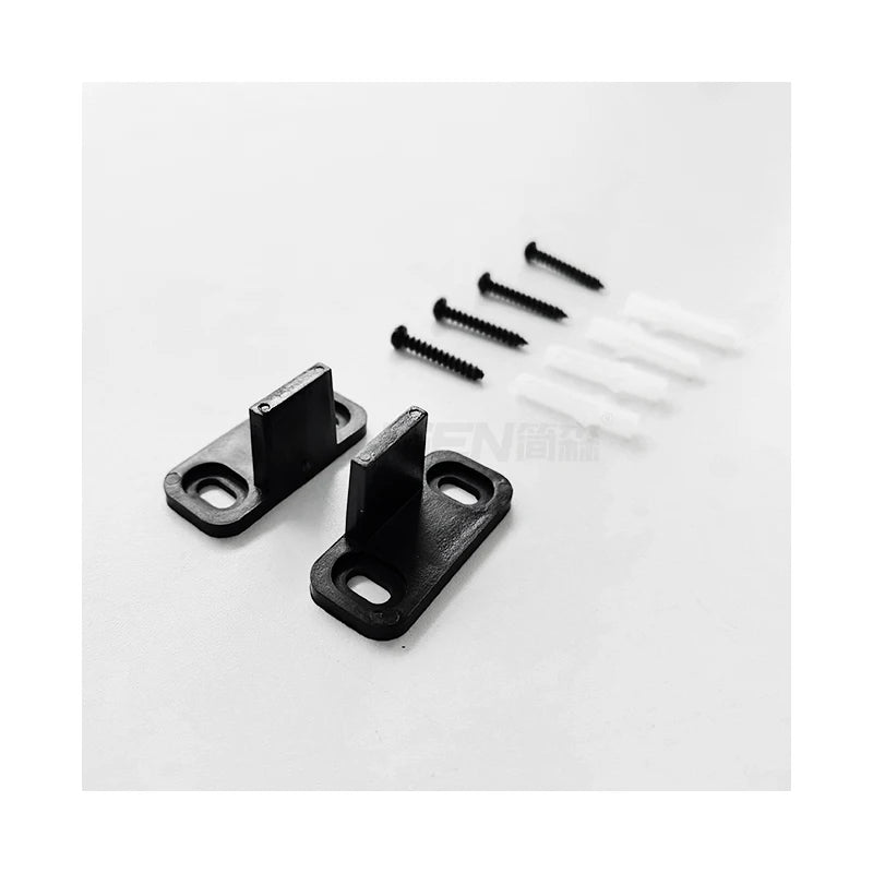 Wholesale Black Adjustable Carbon Steel Stay Roller Hardware Furniture Hardware Floor Guide Barn Door Guide for Bottom Good Vibrations