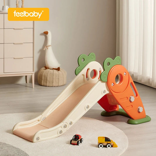 Feelbaby PE Material Indoor Playground Playhouse Foldable Mini Kids Slide Children's Toy Equipment for Garden Occasions Good Vibrations