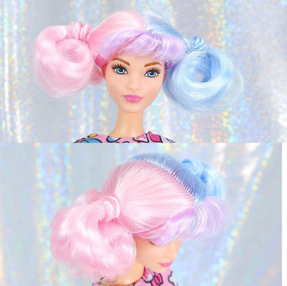 Small Wig For Doll Toy Head Princess Doll Head Candy Color DIY Toy Wig Gold Purple Pink Green Black 1/6 Wig LOLS Dolls Wig Good Vibrations