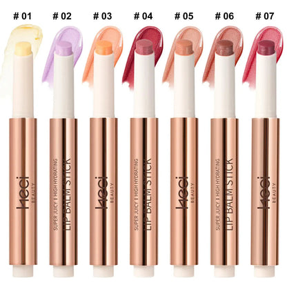 4g Heci Herbal Lip Butter Cream Stick Cream Press Type Super Juicy Mineral Lipstick Tinted Lip Moisturizer Shimmer Lip Stick Good Vibrations