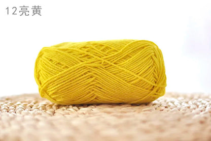Factory Wholesale Recycled Baby Cotton Yarn 4 Strands of Milk Yarn Bag for Doll Clothes Hand-Knitted High Tenacity for Weaving Good Vibrations