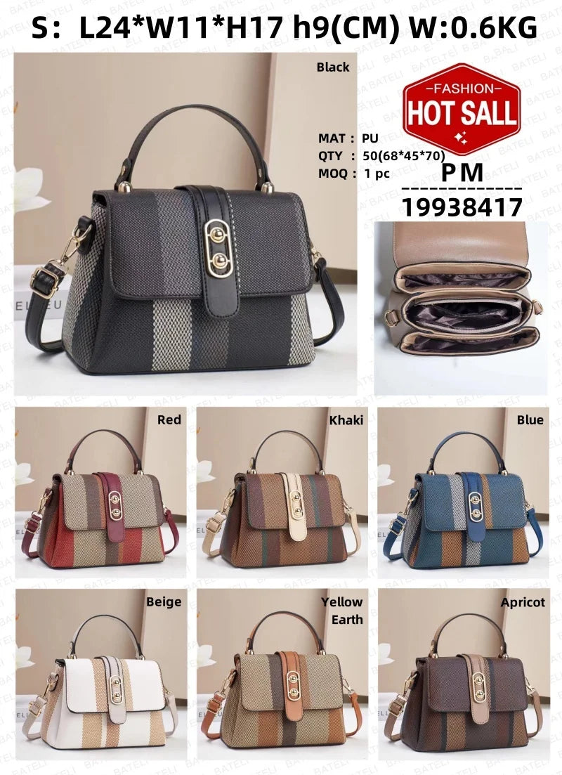 New Contrasting Multi Compartment Cross-border Crossbody Bag 2024 Shoulder Bag Handbag 19938 Good Vibrations