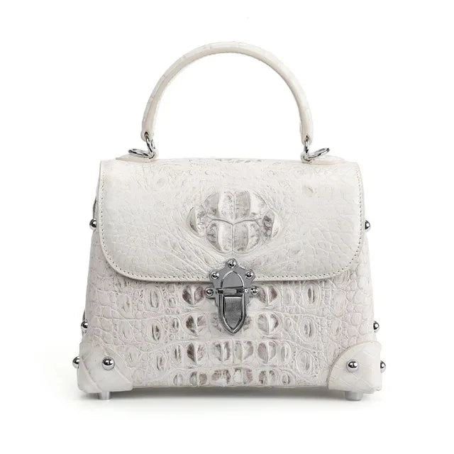 2024 New Design Crocodile Skin Women's Shoulder Bag Genuine Leather Lady Handbag Fashion High Grade Women's Messenger Bag Good Vibrations