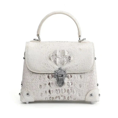 2024 New Design Crocodile Skin Women's Shoulder Bag Genuine Leather Lady Handbag Fashion High Grade Women's Messenger Bag Good Vibrations