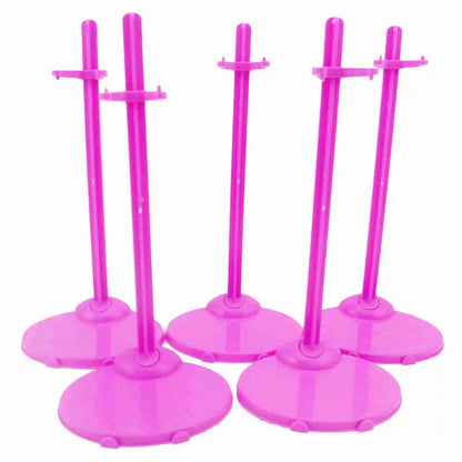 Mixed Doll Accessories Shoe Rack Pink Bed Bike Bag Sofa Dresser Display Doll Holder Dollhouse Furniture for 30cm Girl Doll Toy Good Vibrations