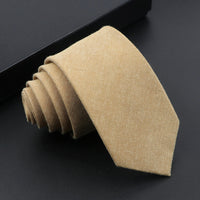 Mens Tie Imitation Cashmere Classic 6cm Skinny Casual Necktie Cotton Handmade For Wedding Party Dinner Striped Plaid Tie Gift Good Vibrations