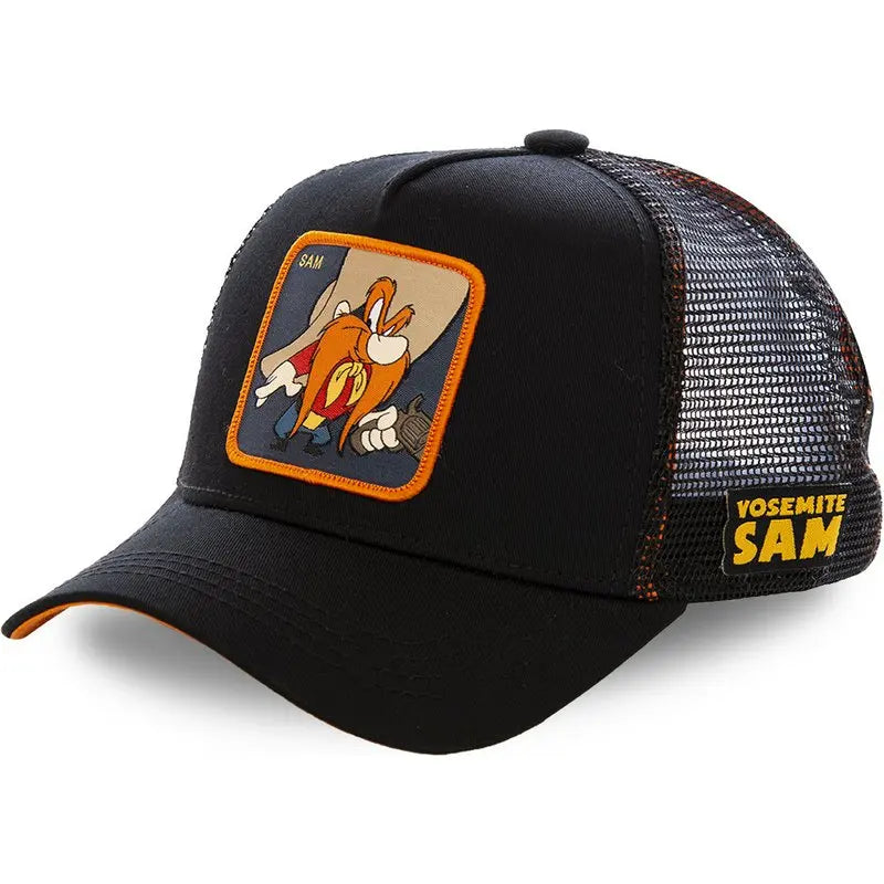 Hot Sale Unisex Anime Cartoon Cap High Quality Patch Draw Baseball Cap Men Trucker Hat Good Vibrations