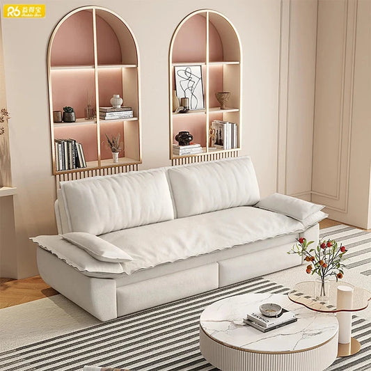 Modern Design USA Free Shipping Fabric Feather Foam 3 in 1 Sofa Bed with Storage Living Room Use Good Vibrations