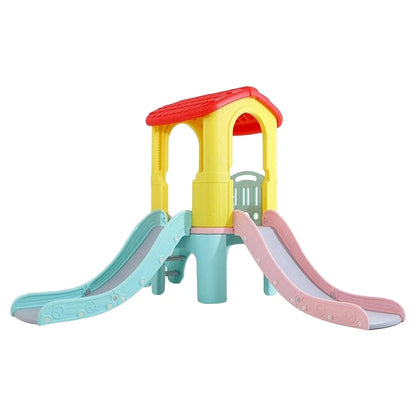 High Quality Children Playhouse Kindergarten Kids Play House Small Plastic Indoor Playground Equipment with Slide Toy Good Vibrations