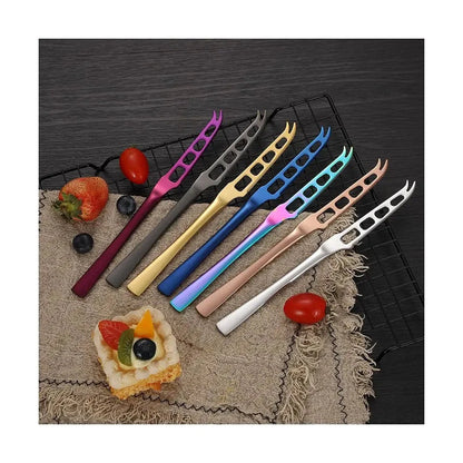 Food Grade Kitchen Gadgets Stainless Steel High Hardness Cheese Butter Knife Pizza Cutter Slicer Spatula Cheese Tools Good Vibrations
